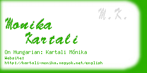 monika kartali business card